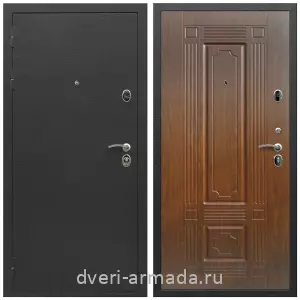 Темные входные двери, Дверь входная Армада Престиж Черный шелк / МДФ 6 мм ФЛ-2 Мореная береза