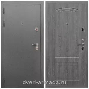 Входные двери с двумя петлями, Дверь входная Армада Оптима Антик серебро / МДФ 6 мм ФЛ-138 Дуб Филадельфия графит