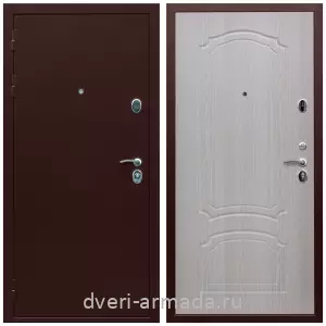 Входные двери Экстра, Дверь входная стальная Армада Люкс Антик медь / МДФ 6 мм ФЛ-140 Дуб беленый в офисное помещение с порошковым покрытием