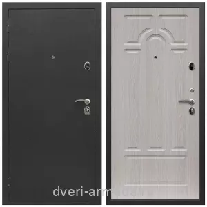 Черные входные двери, Металлическая дверь входная Армада Престиж Черный шелк / МДФ 16 мм ФЛ-58 Дуб белёный