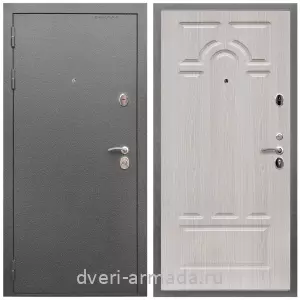 2 контура, Дверь входная Армада Оптима Антик серебро / МДФ 16 мм ФЛ-58 Дуб белёный