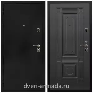 Черные входные двери, Металлическая дверь входная Армада Престиж Черная шагрень / МДФ 16 мм ФЛ-2 Венге