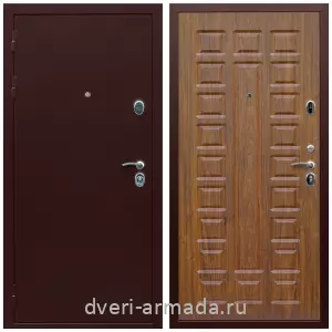 Входные двери с двумя петлями, Дверь входная Армада Люкс Антик медь / МДФ 16 мм ФЛ-183 Мореная береза