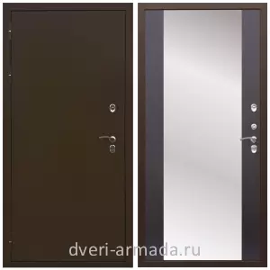 Белые двери с зеркалом, Дверь входная уличная в дом Армада Термо Молоток коричневый/ МДФ 16 мм СБ-16 Венге