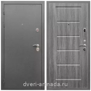 2 контура, Дверь входная Армада Оптима Антик серебро / МДФ 16 мм ФЛ-39 Дуб Филадельфия графит