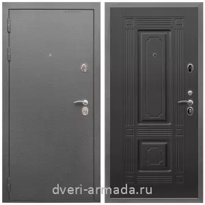 Для загородного дома, Дверь входная Армада Оптима Антик серебро / МДФ 6 мм ФЛ-2 Венге