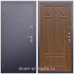 Входные двери Лондон, Дверь входная в квартиру Армада Люкс Антик серебро / МДФ 6 мм ФЛ-58 Морёная береза с шумоизоляцией эконом с МДФ панелями
