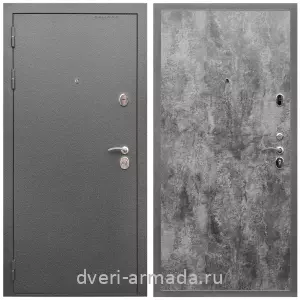 4 контура, Дверь входная Армада Оптима Антик серебро / МДФ 6 мм ПЭ Цемент темный