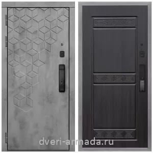 Двери со склада, Дверь входная Армада Квадро МДФ 16 мм Kaadas K9 / МДФ 10 мм ФЛ-242 Эковенге