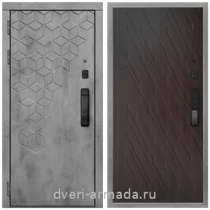 Входные двери в Подольске, Дверь входная Армада Квадро МДФ 16 мм Kaadas K9 / МДФ 16 мм ФЛ-86 Венге структурный