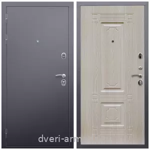 Левые входные двери, Дверь входная Армада Люкс Антик серебро / МДФ 16 мм ФЛ-2 Дуб белёный