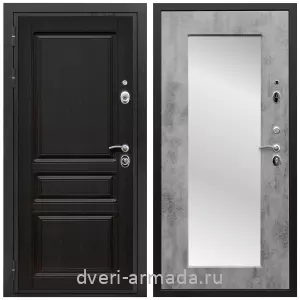 Белые двери с зеркалом, Дверь входная Армада Премиум-Н МДФ 16 мм ФЛ-243 / МДФ 16 мм ФЛЗ пастораль Бетон темный