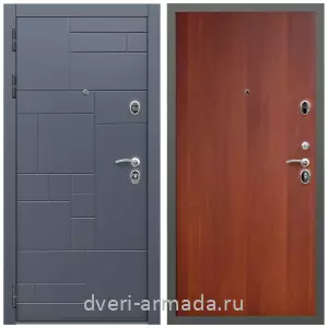 Двери МДФ для квартиры, Дверь входная Армада Аккорд МДФ 10 мм / МДФ 6 мм ПЭ Итальянский орех