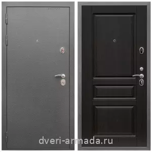 Темные входные двери, Дверь входная Армада Оптима Антик серебро / МДФ 16 мм ФЛ-243 Венге