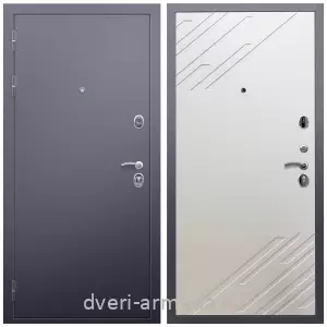 Темные входные двери, Дверь входная Армада Люкс Антик серебро / МДФ 16 мм ФЛ-143 Шате крем
