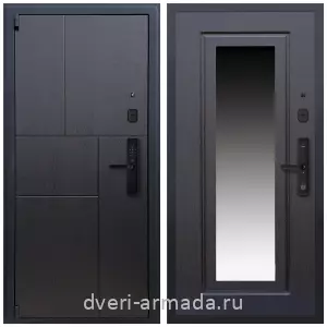 Белые двери с зеркалом, Дверь входная Армада Бастион МДФ 16 мм Kaadas S500 / МДФ 16 мм ФЛЗ-120 Венге