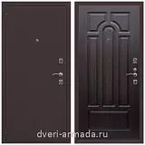 Дверь входная Армада Комфорт Антик медь / МДФ 6 мм ФЛ-58 Венге