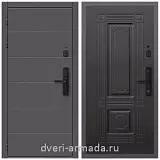 Дверь входная Армада Роуд МДФ 10 мм Kaadas S500 / МДФ 6 мм ФЛ-2 Венге