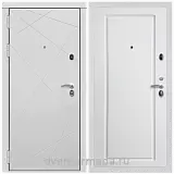 Дверь входная Армада Тесла МДФ 16 мм / МДФ 16 мм ФЛ-119 Белый матовый