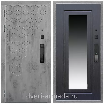 Дверь входная Армада Квадро МДФ 16 мм Kaadas K9 / МДФ 16 мм ФЛЗ-120 Венге